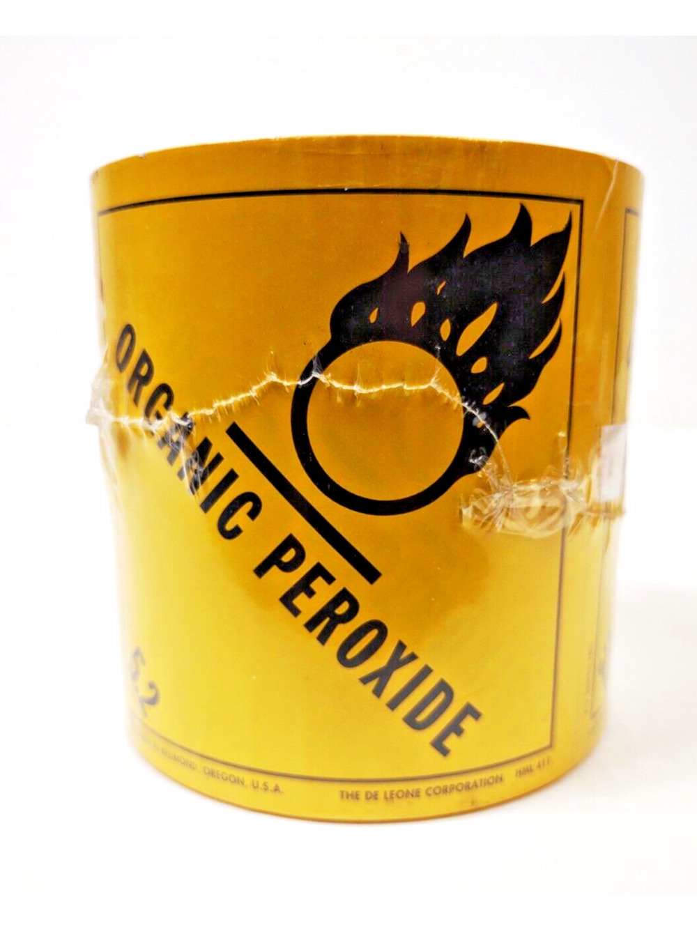 ORGANIC PEROXIDE Hazard Class 5.2 DOT Labels, 4" x 4" Roll of 500 D.O.T.
